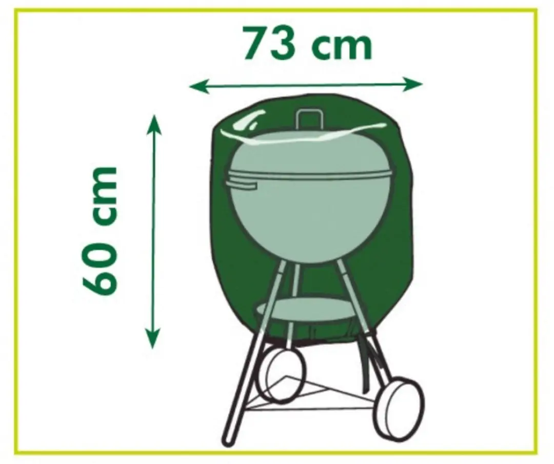 Nature Tuinmeubelhoes Houtskoolbarbecue 73x73x60cm - Zwart - afbeelding 2 van 4