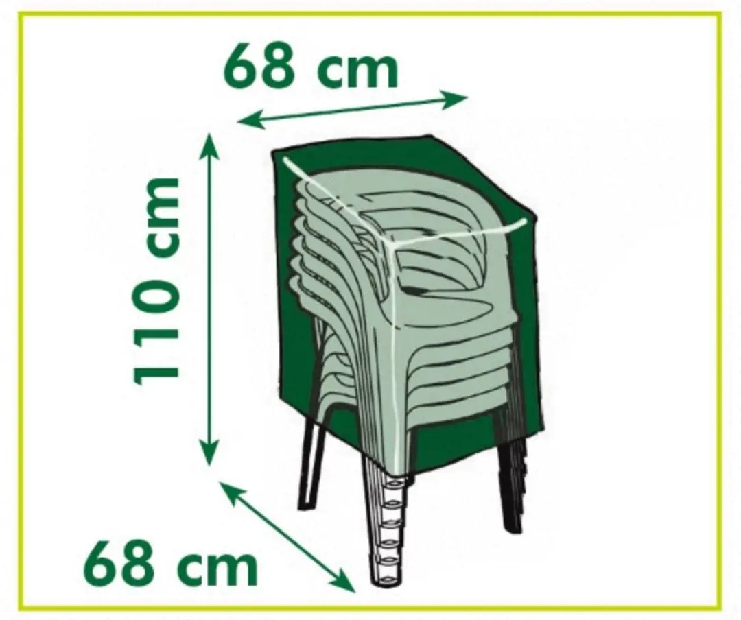 Nature Tuinmeubelhoes Grijs - 110x68x68cm - afbeelding 2 van 5