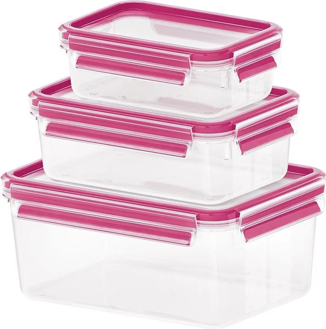Emsa Clip & Close vershoudbakjes, 3-delige set, 0,55 /