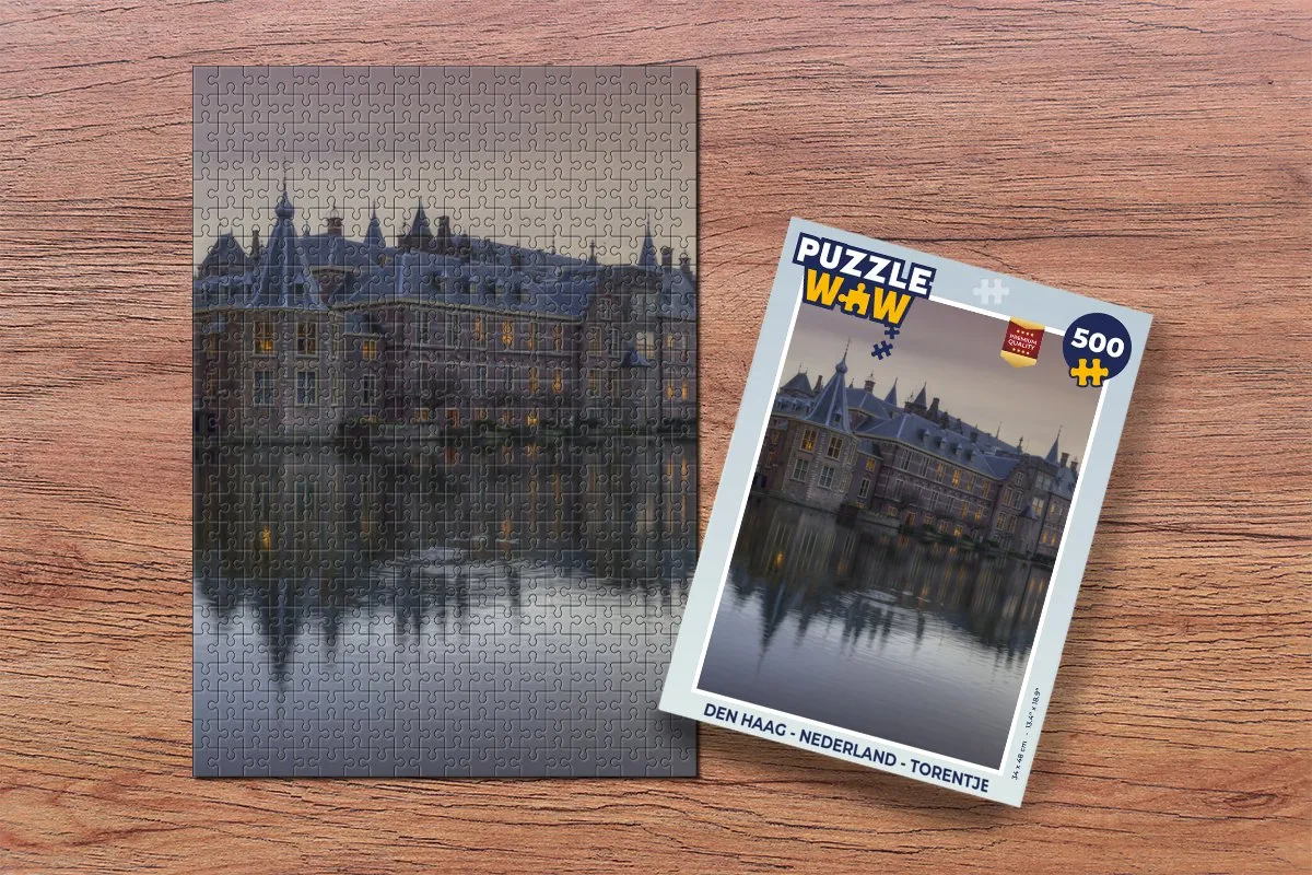 PuzzleWow Den Haag Torentje Legpuzzel 500 Stuks - Multicolor