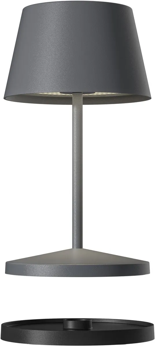Villeroy & Boch Seoul RC Oplaadbare Tafellamp - 2.2W Antraciet