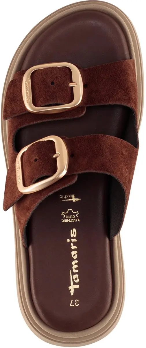 Tamaris Core Dames Slippers - Bruin - afbeelding 5 van 6