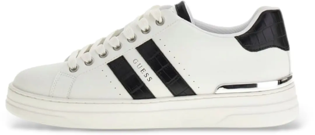Guess Wycron Witte Leren Sneakers
