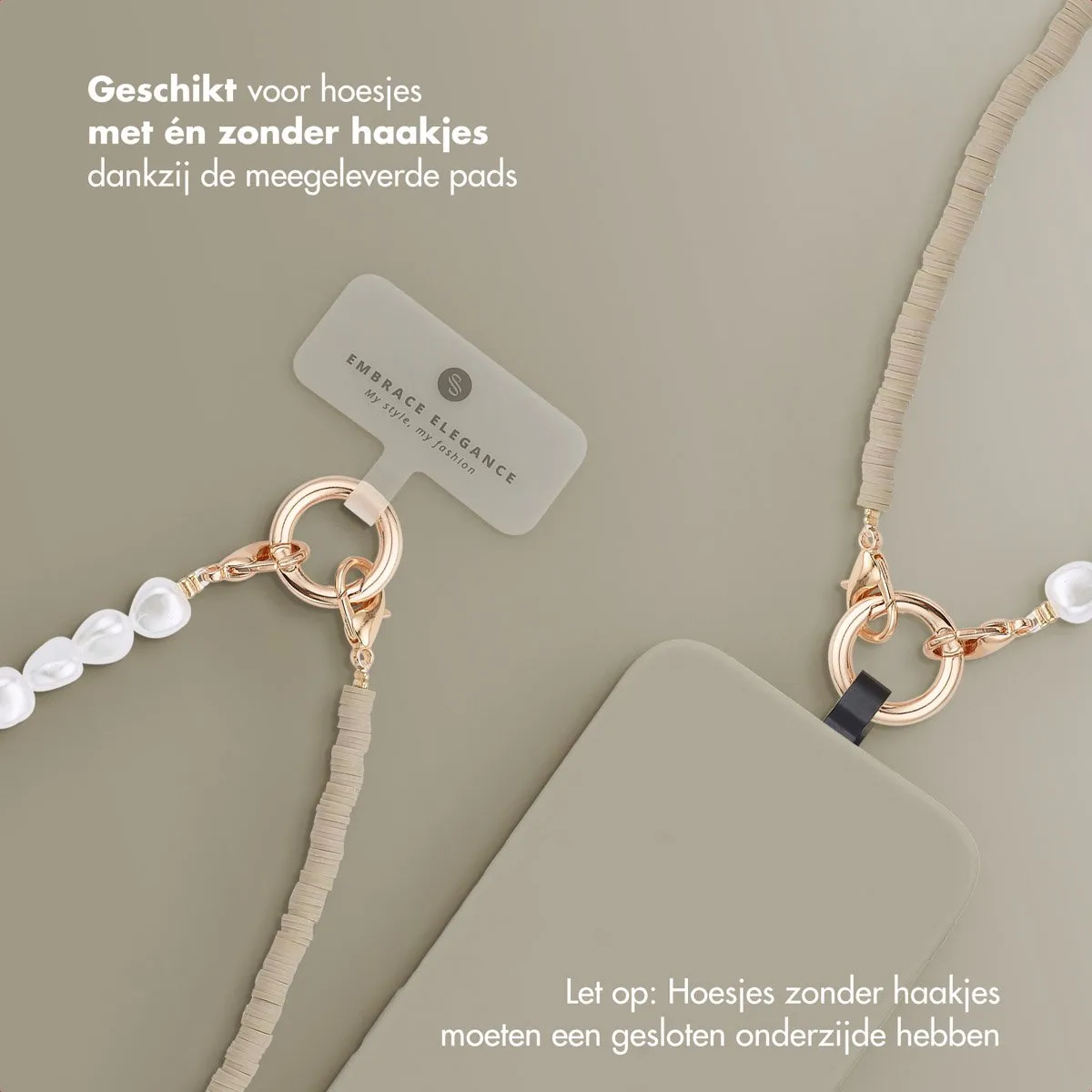 Selencia Universeel Telefoonkoord SH00084510 - Greige