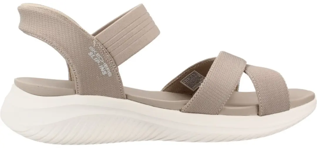 Skechers Ultra Flex 3.0 Sandalen 119975-TPE - Taupe - afbeelding 2 van 6