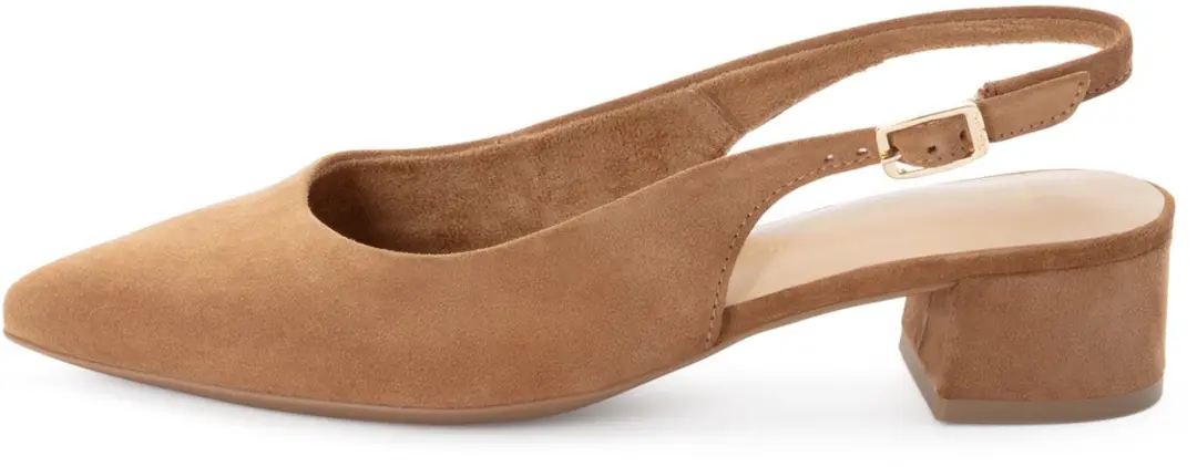 Tamaris Slingbacks Cognac Suede - Maat 41