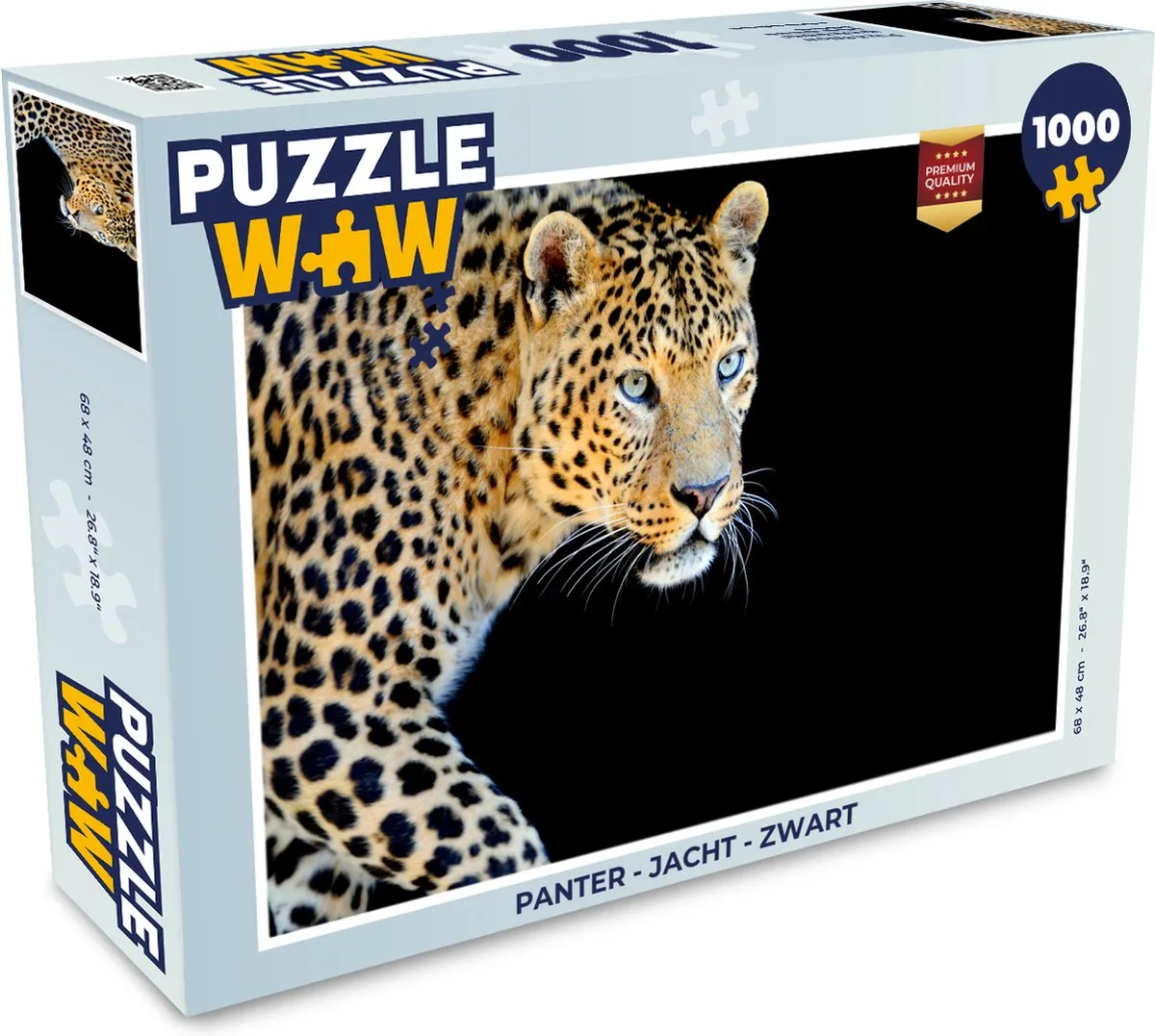 PuzzleWow Panter Jacht Legpuzzel 1000 Stuks - Multicolor