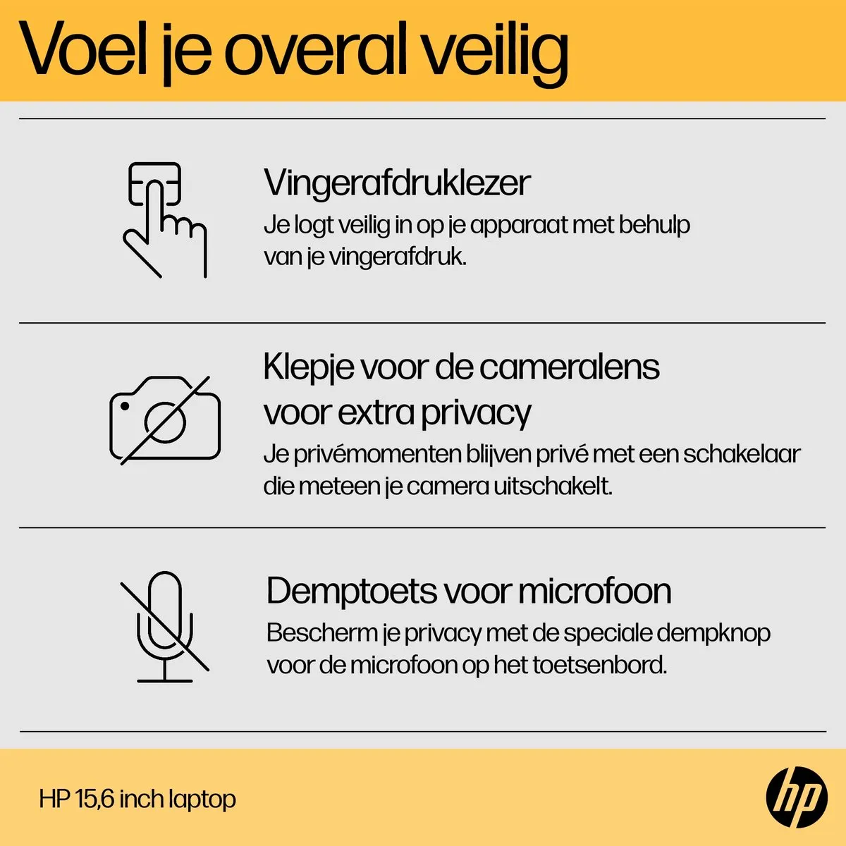 HP 15-fc0971nd Laptop - Ryzen 7 7730U 16GB 512GB SSD - Zilver