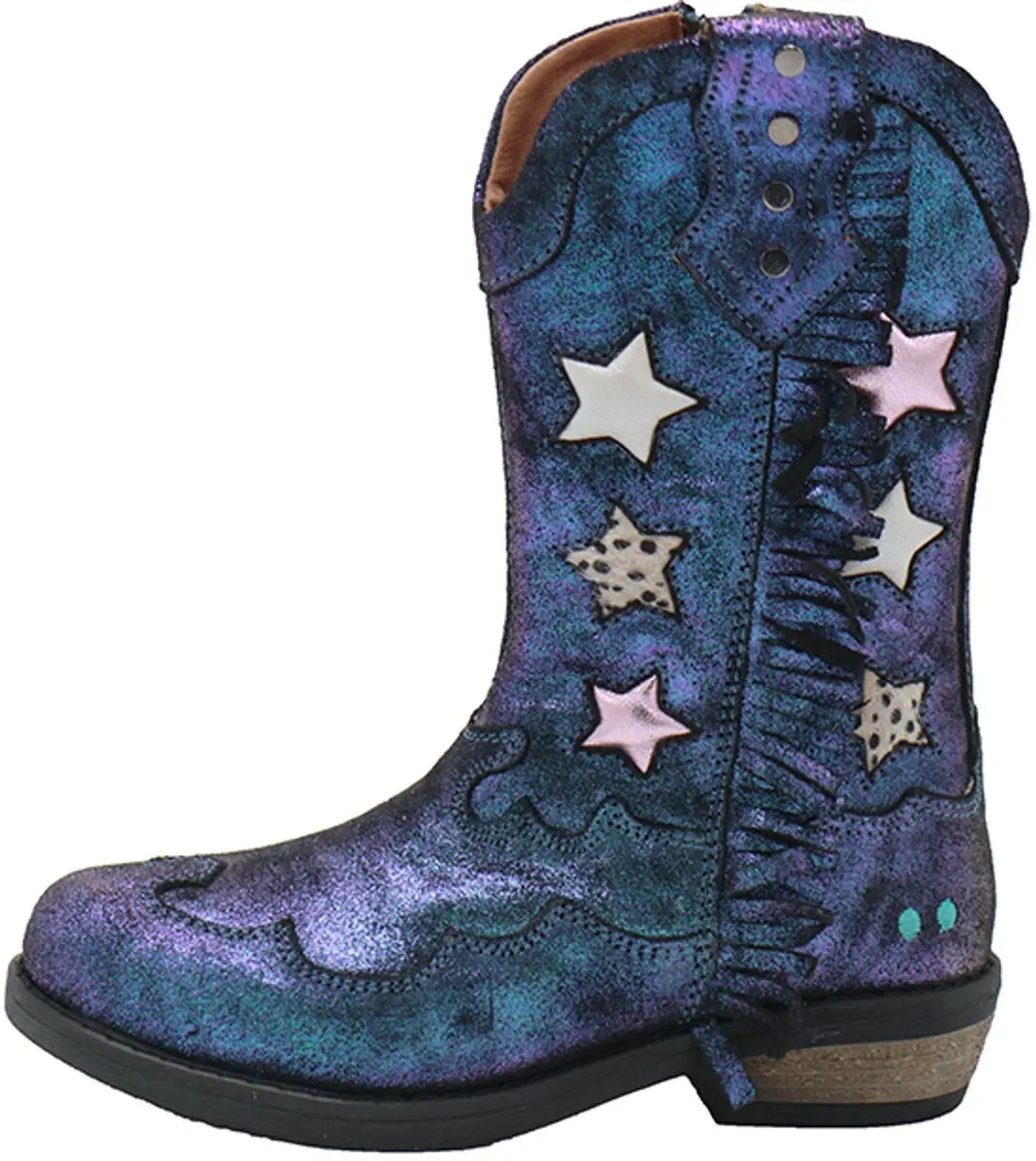BunniesJR Ruby Rodeo Meisjes Laarzen - Blauw Metallic - afbeelding 2 van 6