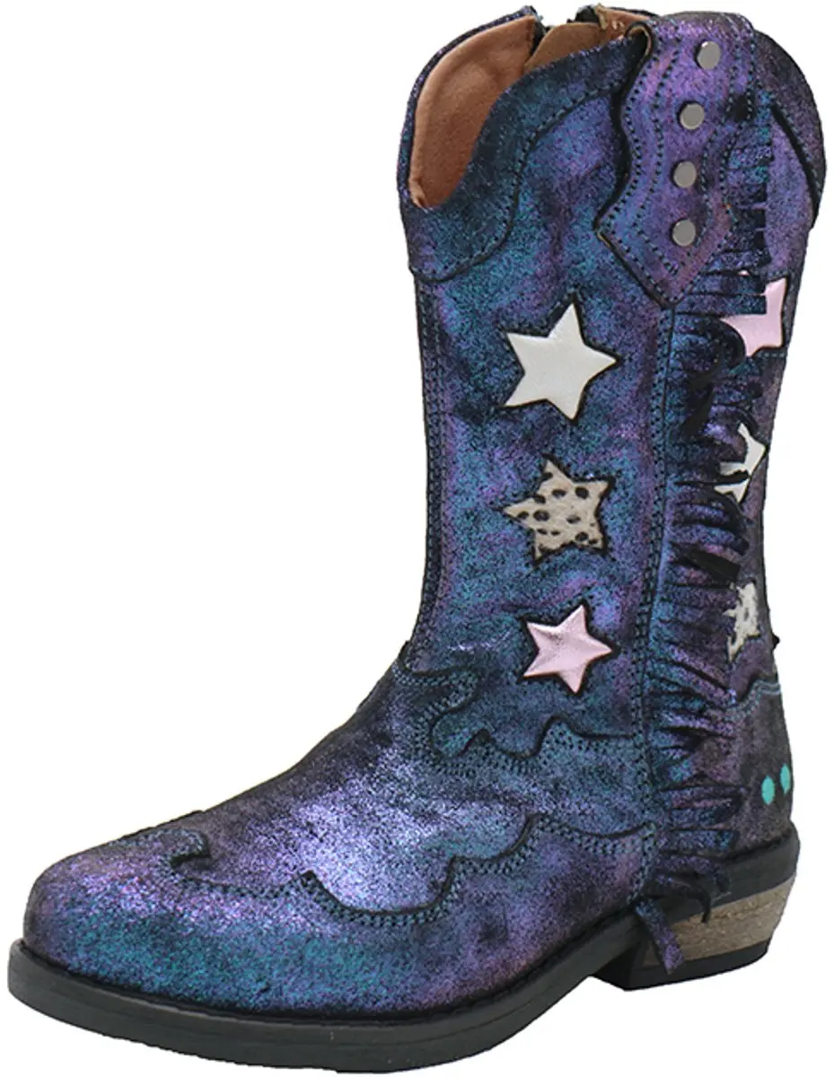 BunniesJR Ruby Rodeo Meisjes Laarzen - Blauw Metallic - afbeelding 3 van 6