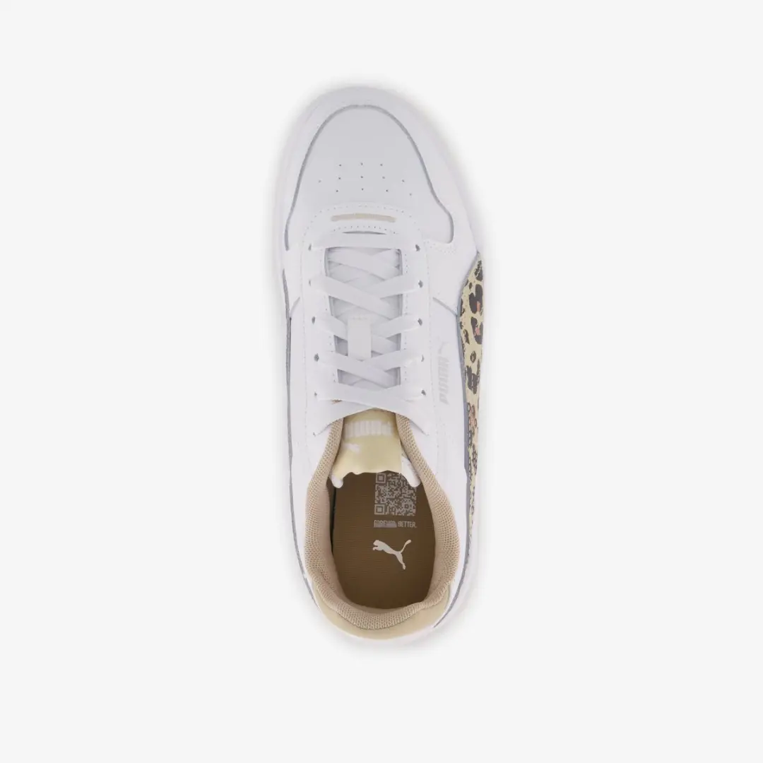 PUMA Carina Street Animal Flair Dames Sneakers - 40 - Witte/Beige/Zilver - afbeelding 2 van 6