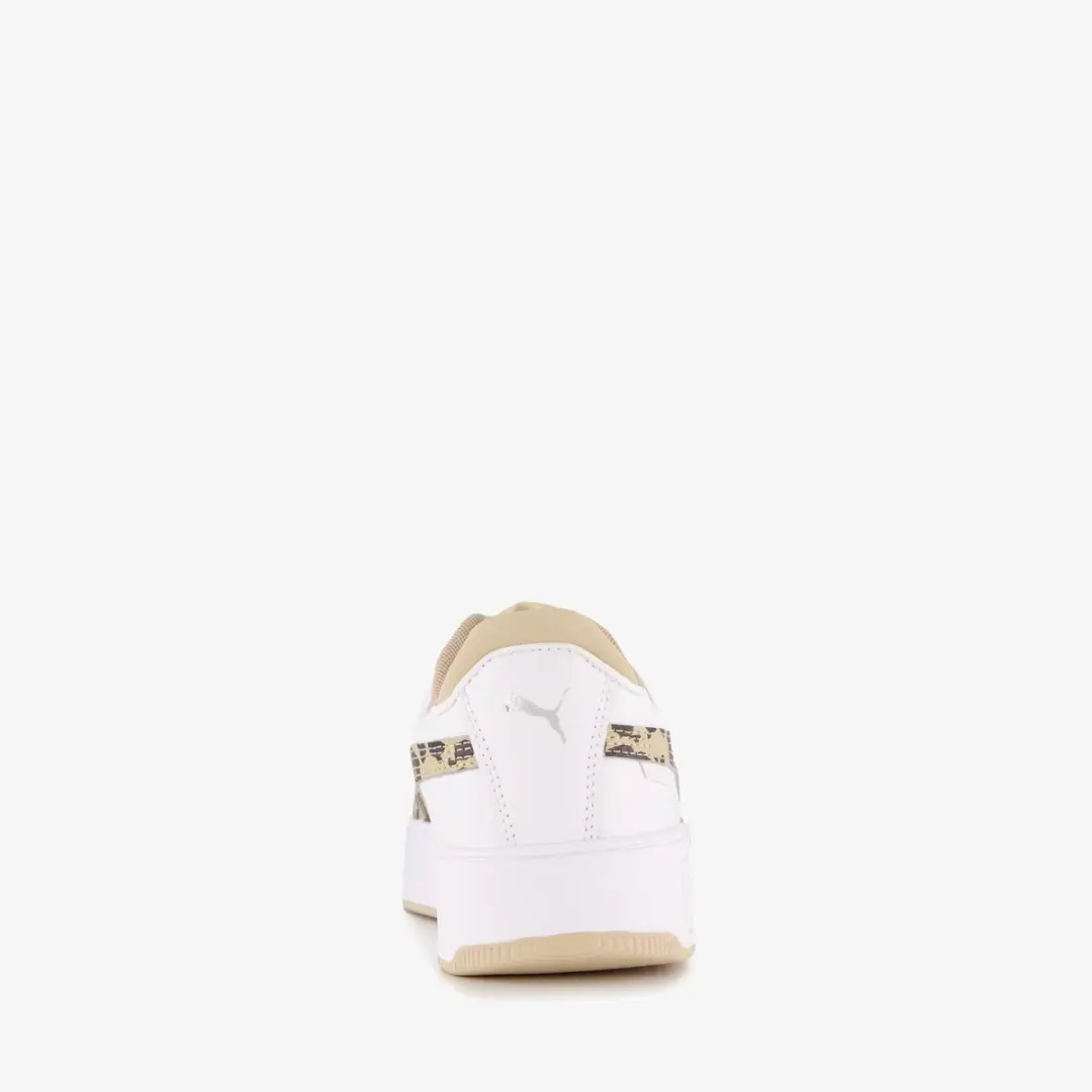 PUMA Carina Street Animal Flair Dames Sneakers - 40 - Witte/Beige/Zilver - afbeelding 4 van 6