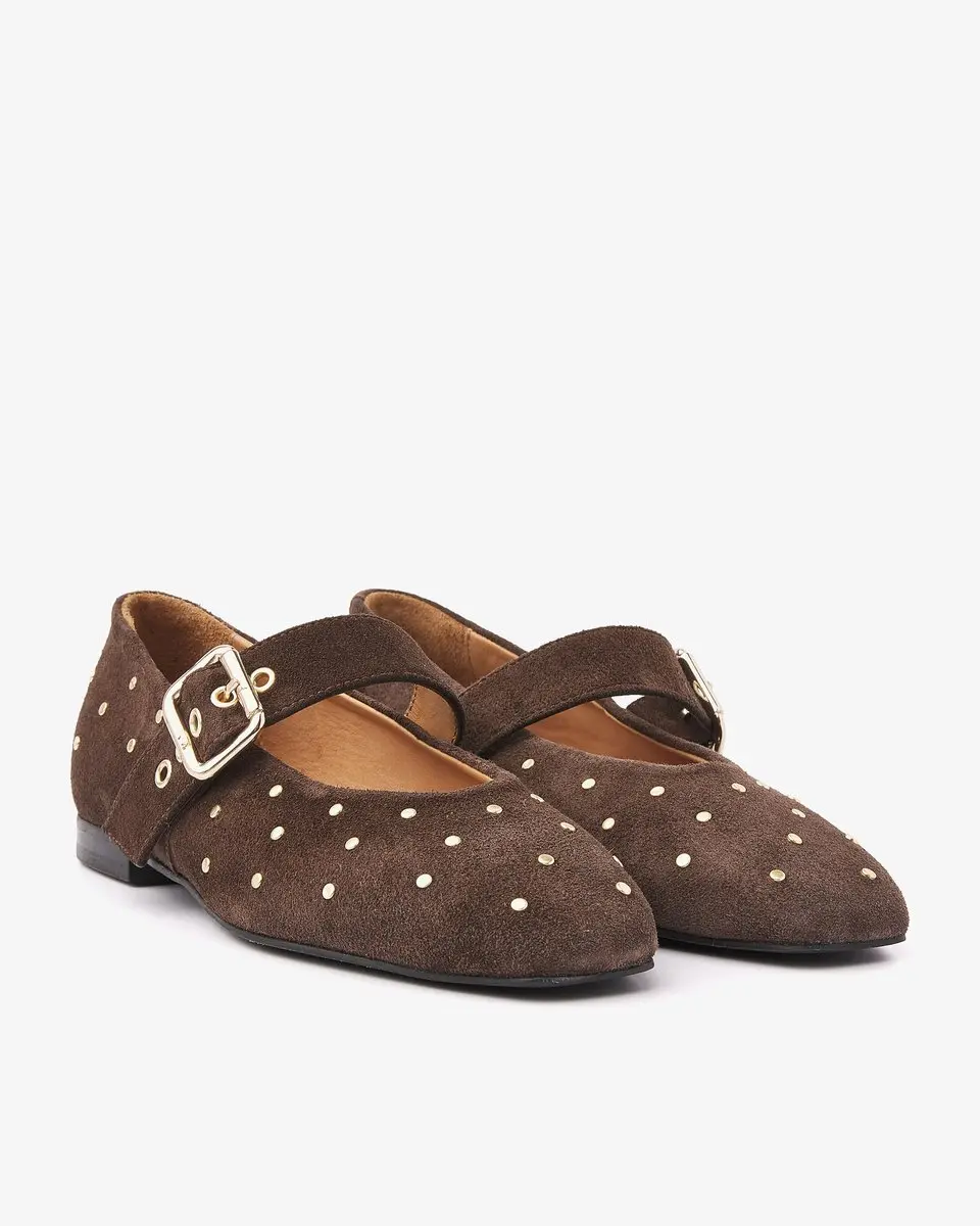 VIA VAI Lou Nina Ballerina Dames - Bruin - Maat 40 - afbeelding 2 van 6