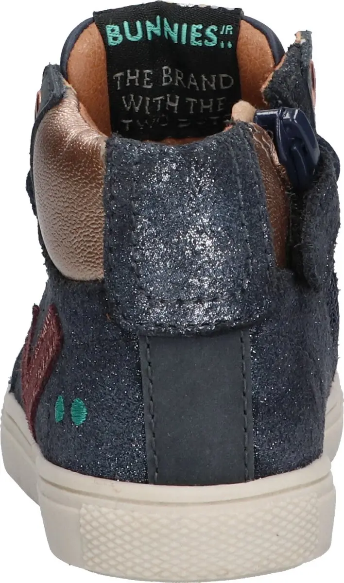 BunniesJR Lance Louw Hoge Sneakers 21 - Donkerblauw - afbeelding 4 van 6