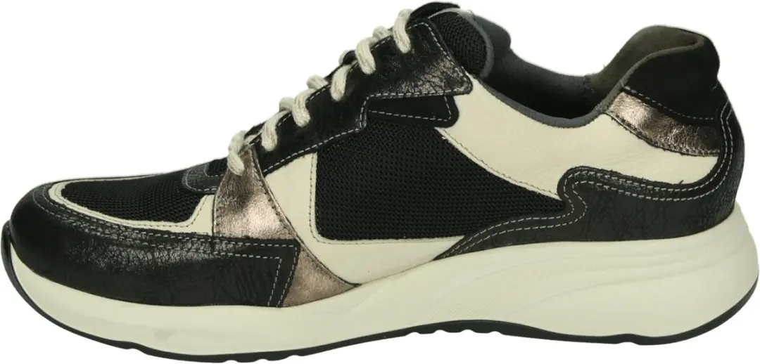 Durea 6295 K Lage Sneakers - Zwart - Maat 41 - afbeelding 4 van 4