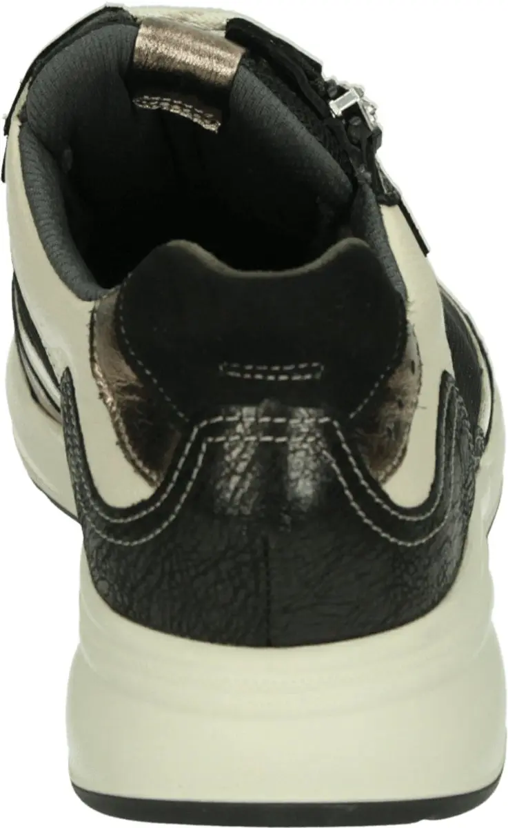 Durea 6295 K Lage Sneakers - Zwart - Maat 41 - afbeelding 3 van 4