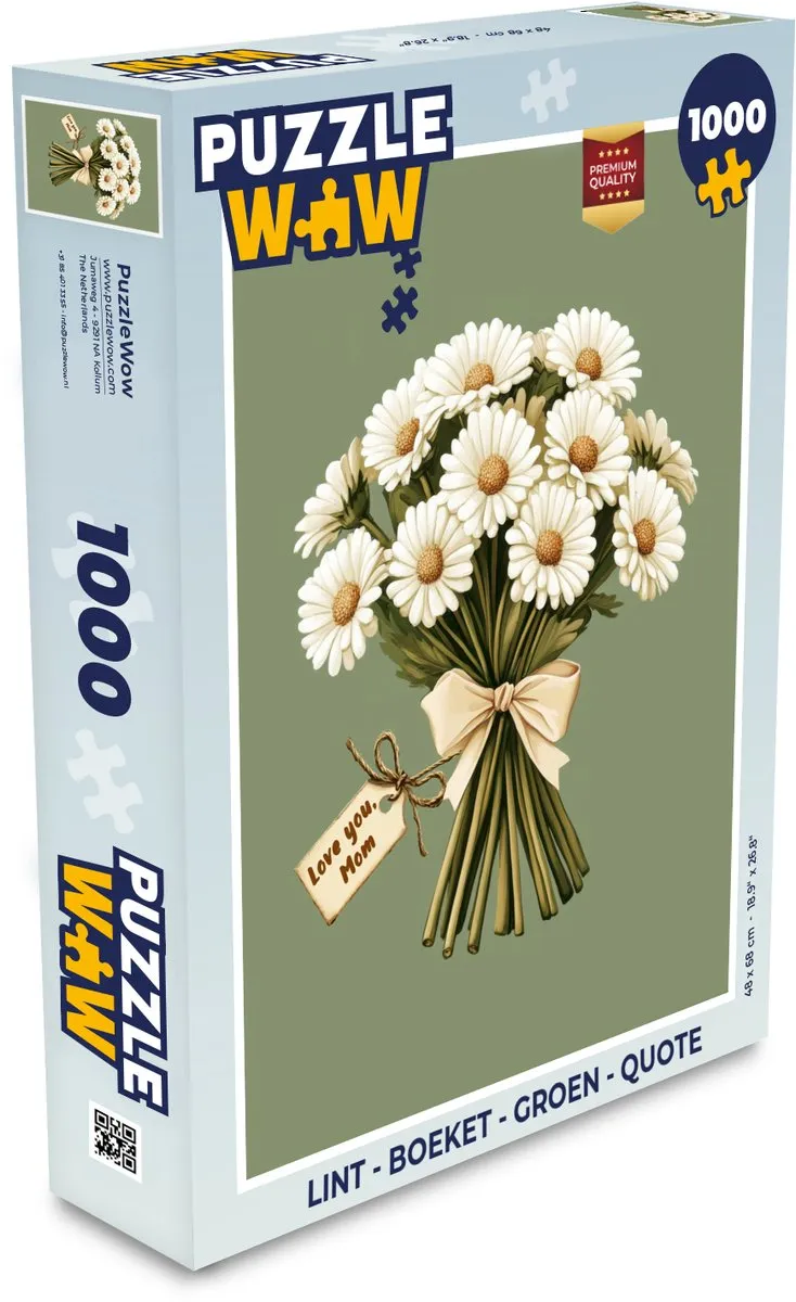 PuzzleWow Boeket Legpuzzel 1000 Stuks