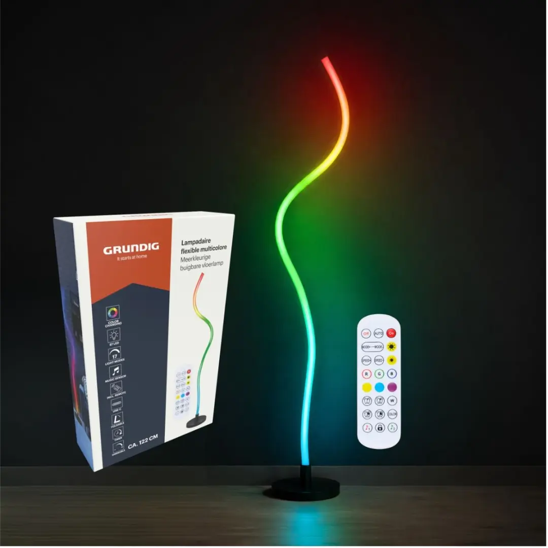 Grundig RGB Vloerlamp Buigbaar