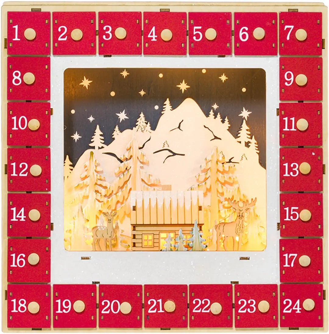ECTEATOY® Adventskalender met LED