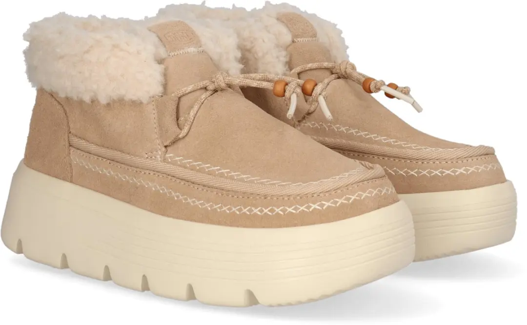 HEYDUDE Austin Edge Lounge Dames Laarzen - Beige 36 - afbeelding 6 van 6