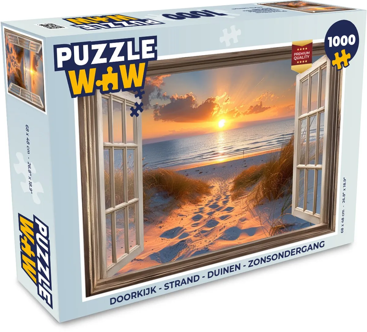 PuzzleWow Strand Legpuzzel 1000 Stuks