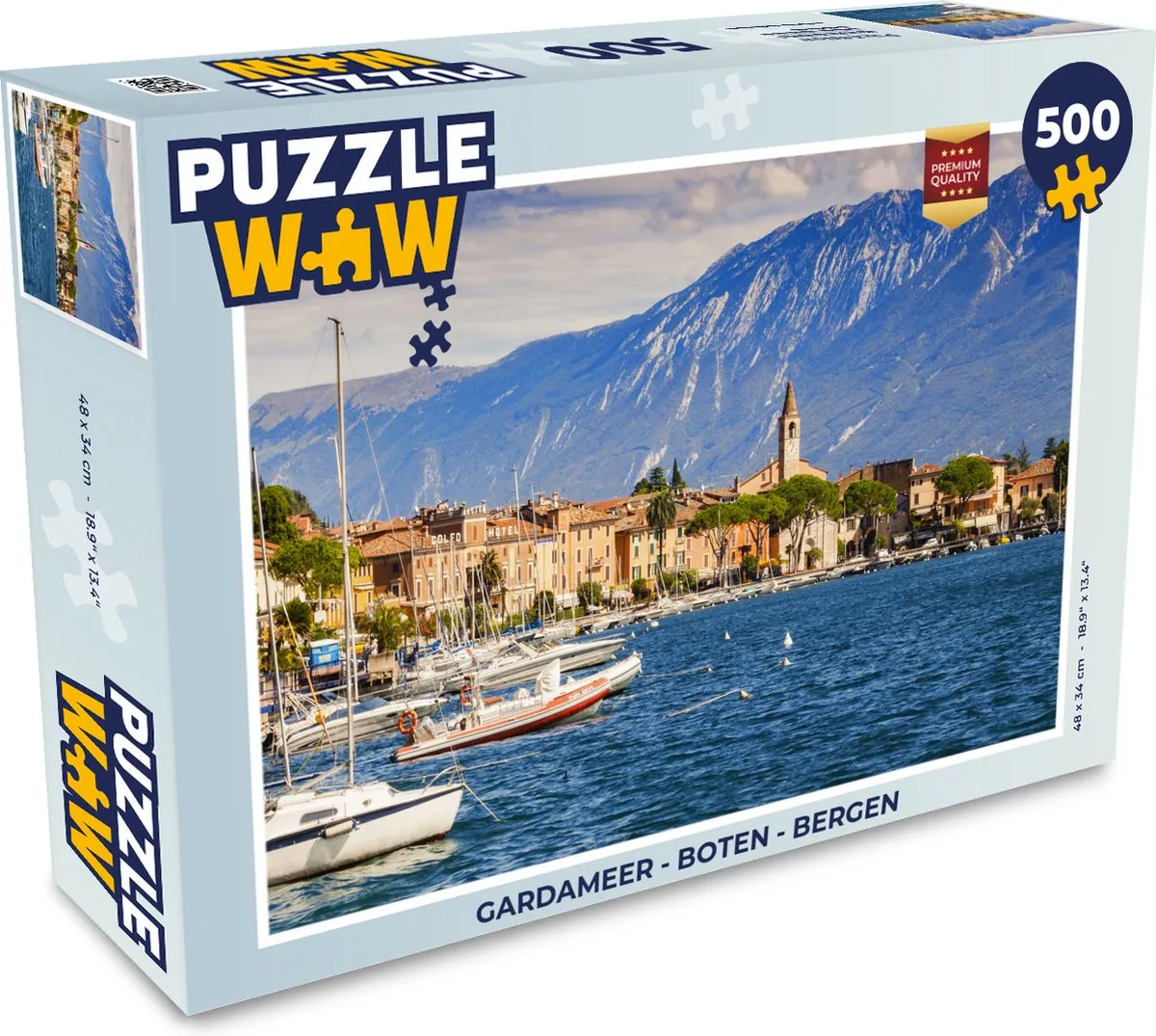 PuzzleWow Gardameer Legpuzzel 500 Stuks