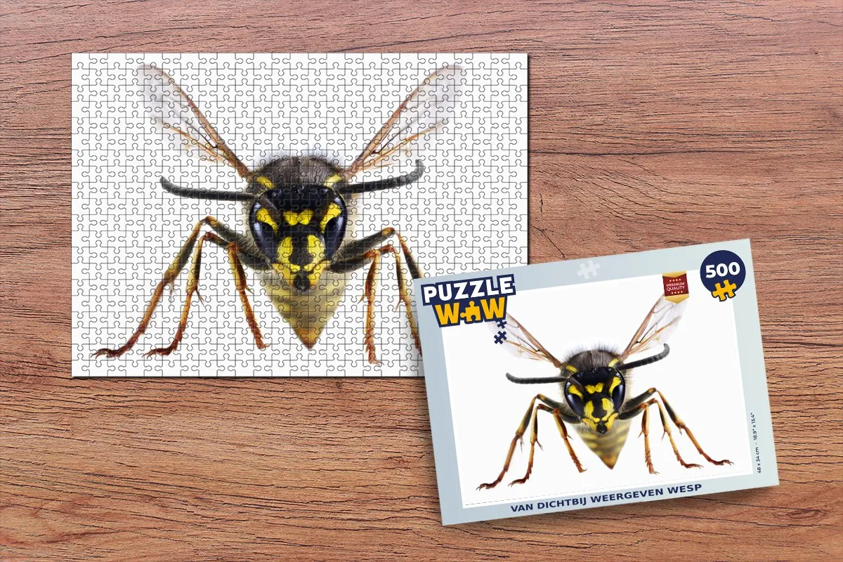 PuzzleWow Legpuzzel Wesp 500 Stuks - Multicolor