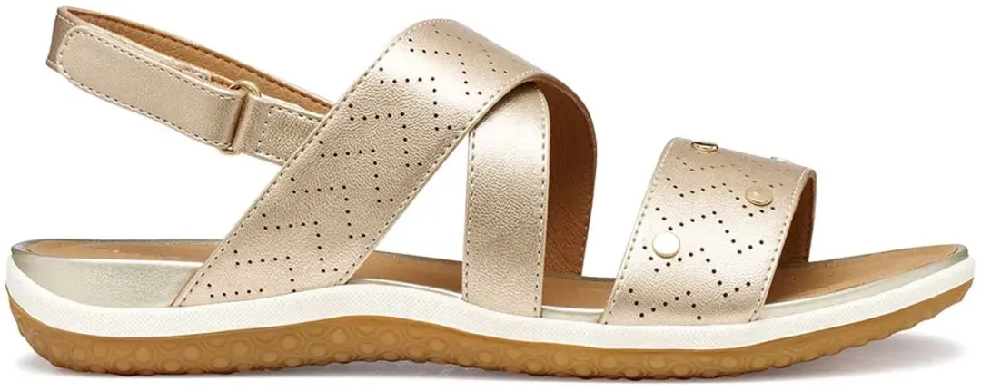 Geox Vega Dames Sandalen - Licht goud - Maat 39 - afbeelding 2 van 6