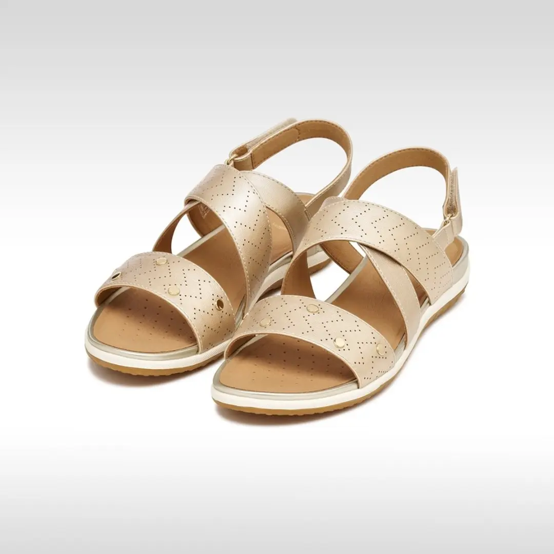 Geox Vega Dames Sandalen - Licht goud - Maat 39 - afbeelding 5 van 6