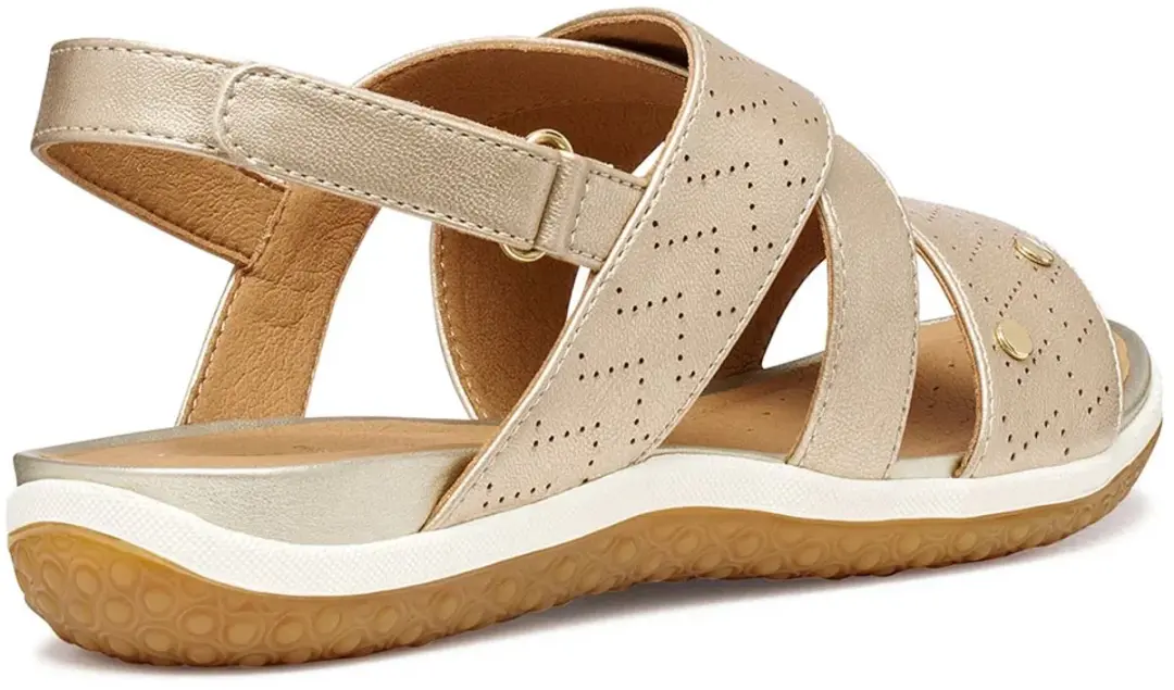 Geox Vega Dames Sandalen - Licht goud - Maat 39 - afbeelding 4 van 6