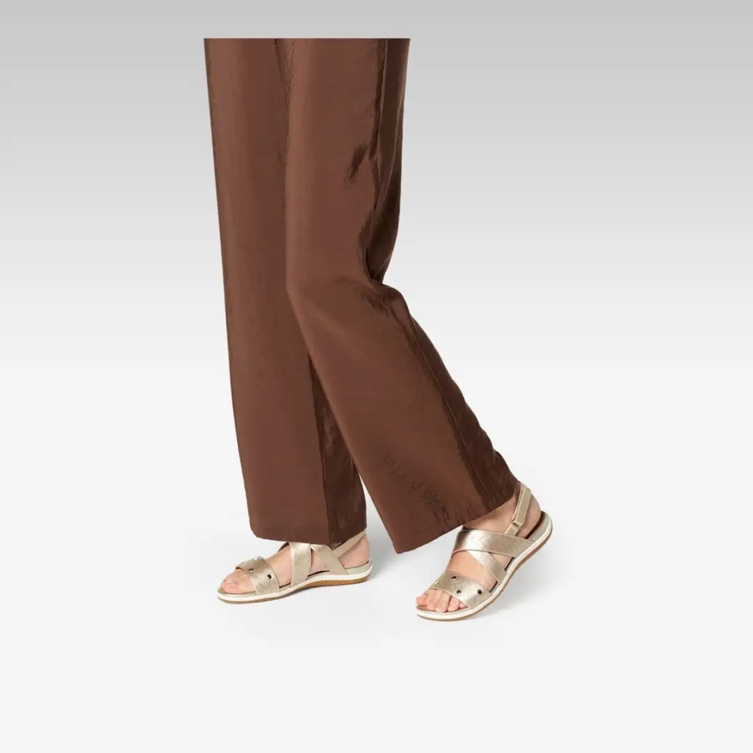 Geox Vega Dames Sandalen - Licht goud - Maat 39 - afbeelding 6 van 6