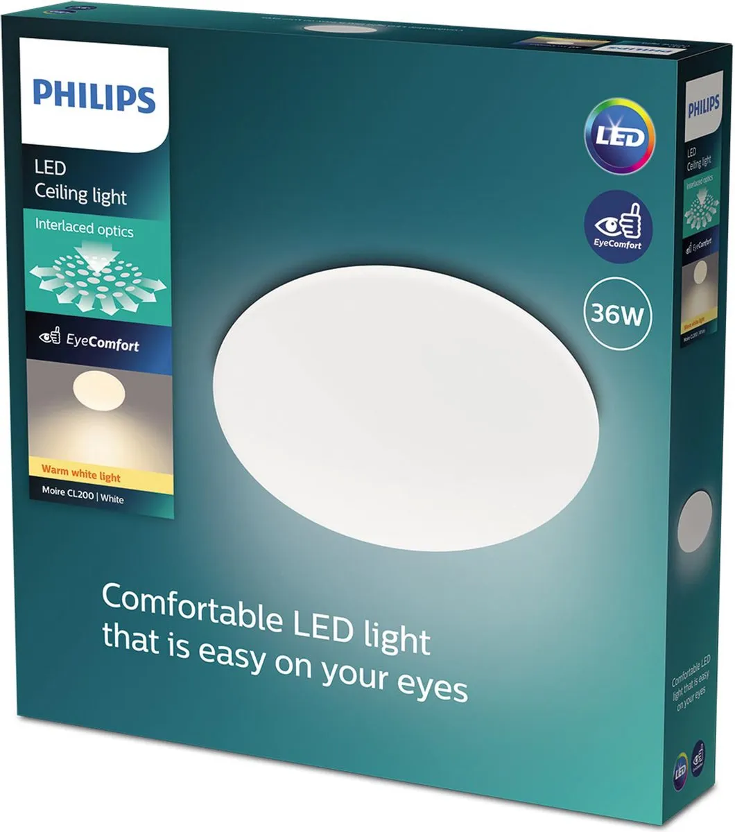 Philips Moire Plafondlamp 36W Warmwit