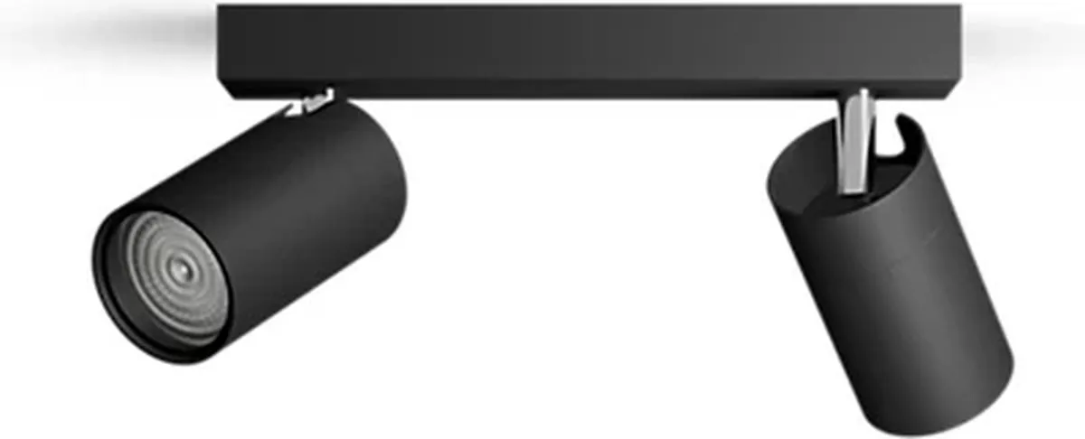 Philips Idris Spot IP44 2x5W - Zwart