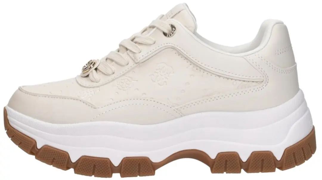Guess Berrett 2 Laag Sneakers - Beige - Maat 37 - afbeelding 2 van 6