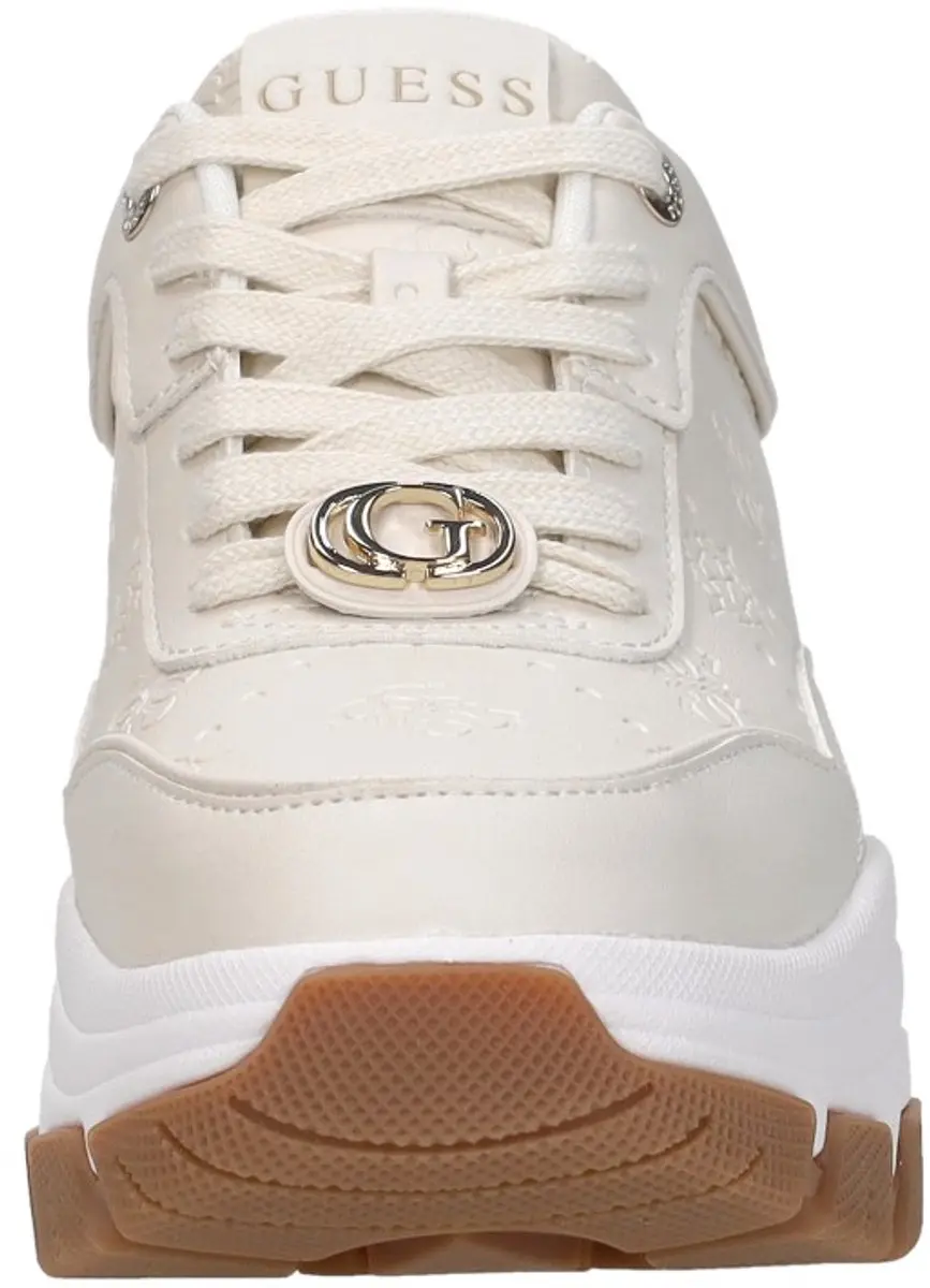 Guess Berrett 2 Laag Sneakers - Beige - Maat 37 - afbeelding 3 van 6
