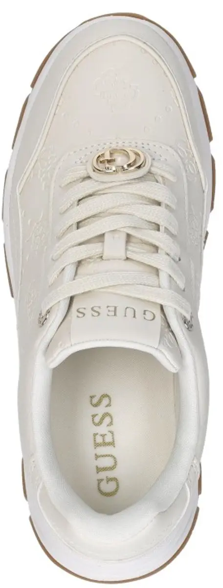 Guess Berrett 2 Laag Sneakers - Beige - Maat 37 - afbeelding 5 van 6