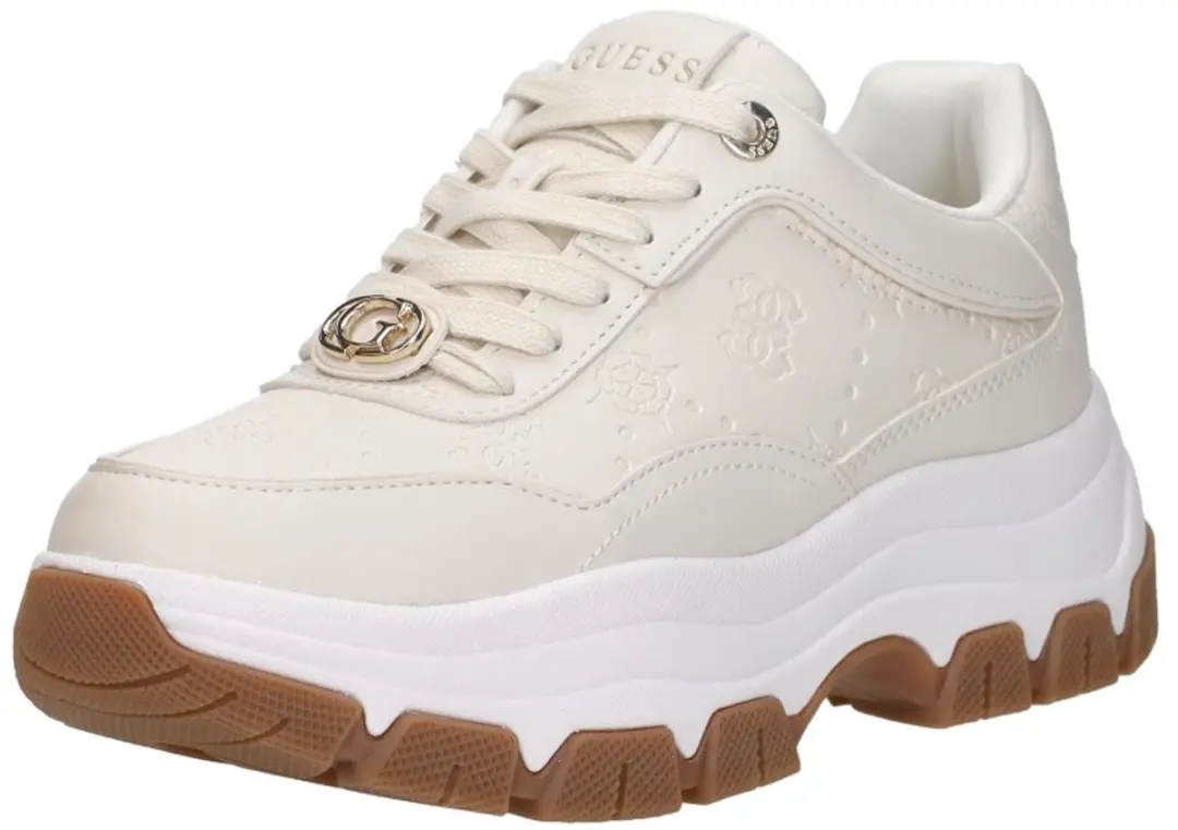 Guess Berrett 2 Laag Sneakers - Beige - Maat 37 - afbeelding 4 van 6