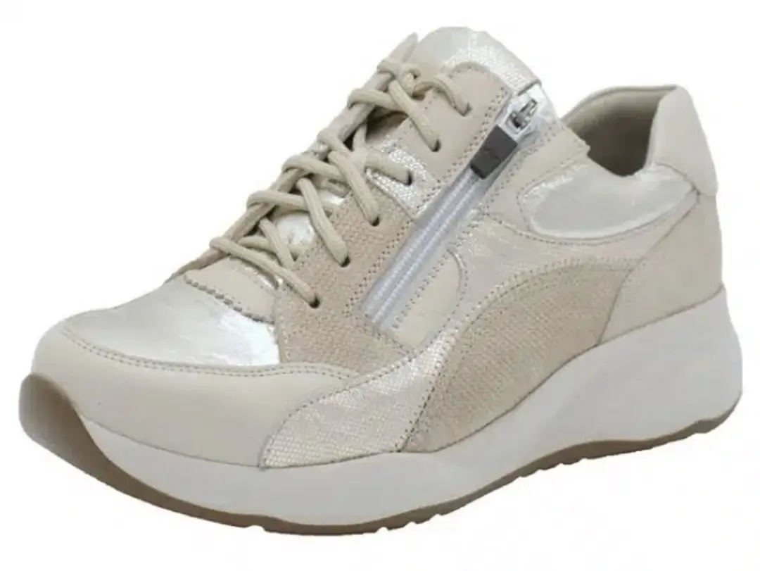 Durea Fleur Sneakers 6318-608-2071 - 40 Beige - afbeelding 3 van 3