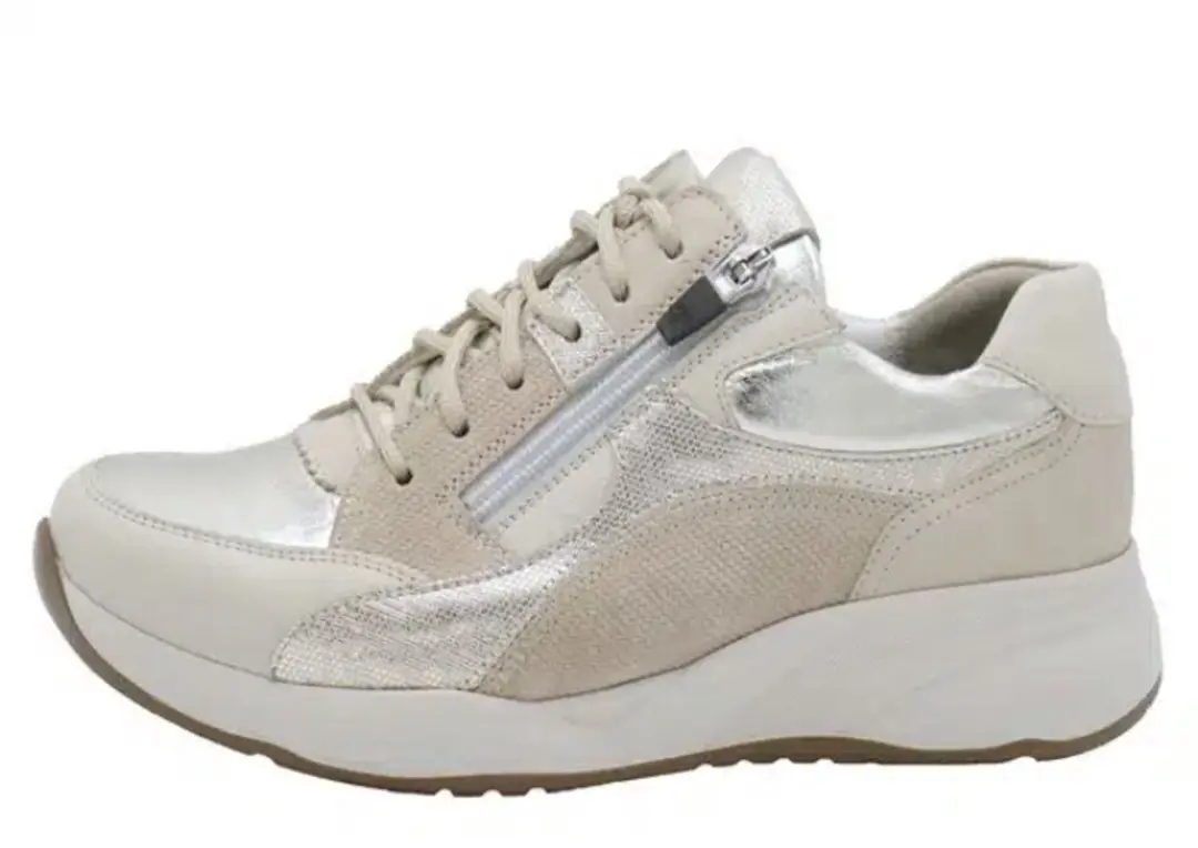 Durea Fleur Sneakers 6318-608-2071 - 40 Beige - afbeelding 2 van 3