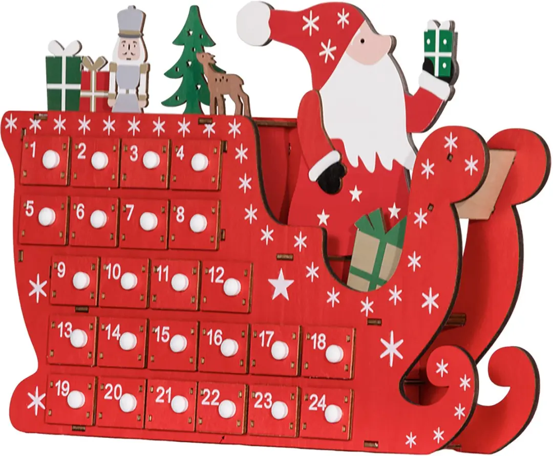 ECTEATOY® Adventskalender met 24 lades