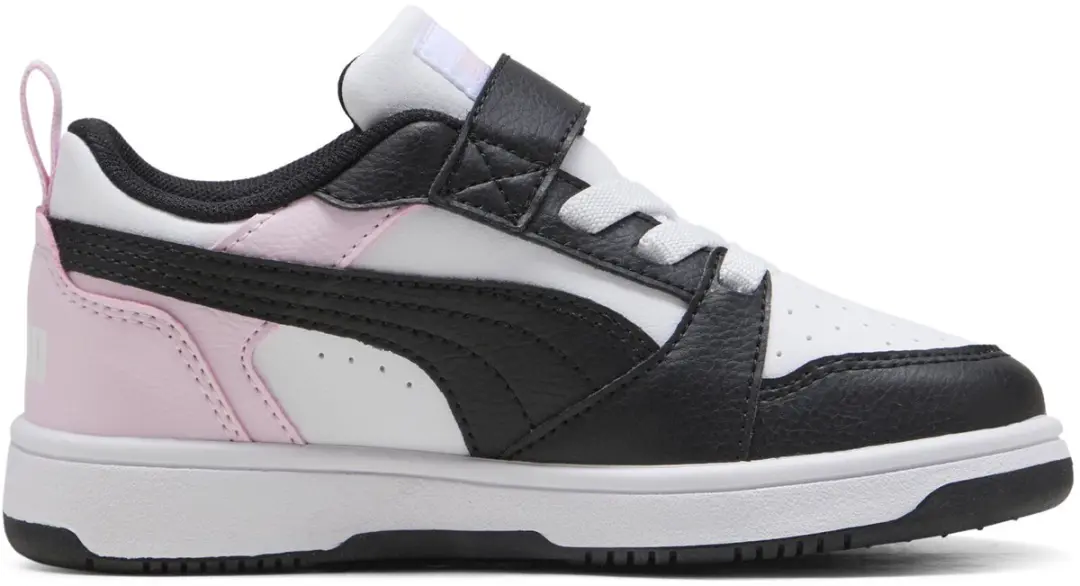 PUMA Rebound V6 Lo AC+ PS - Witte/Zwarte/Rozewitte Sneakers - afbeelding 5 van 6