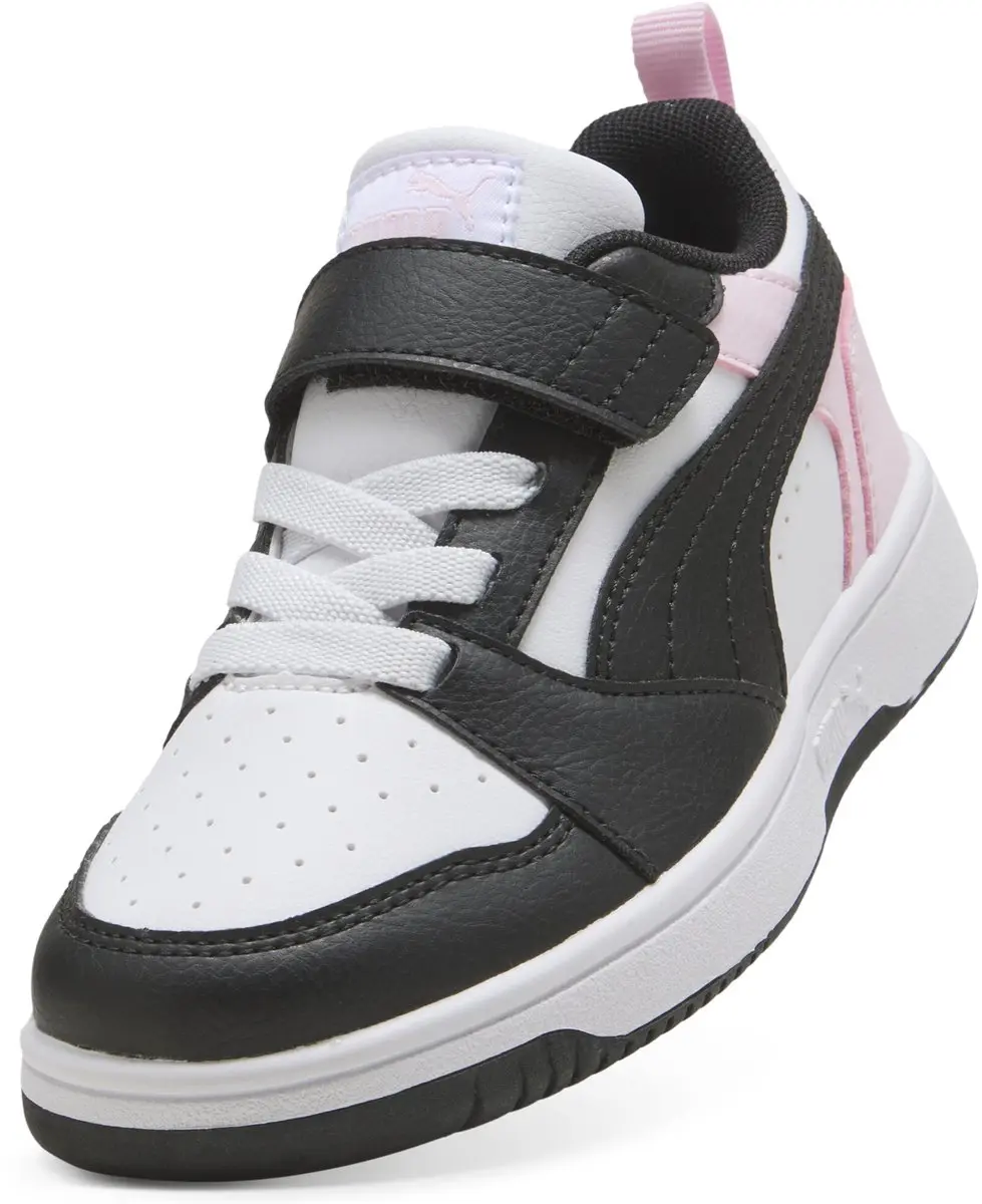 PUMA Rebound V6 Lo AC+ PS - Witte/Zwarte/Rozewitte Sneakers - afbeelding 6 van 6