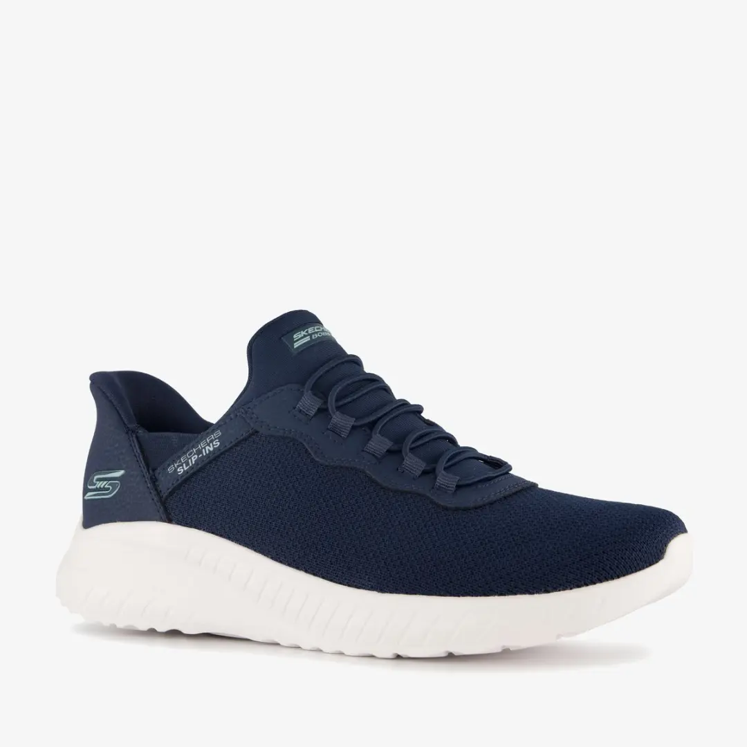 Skechers Slip-ins: Bobs Sport Squad dames sneakers blauw