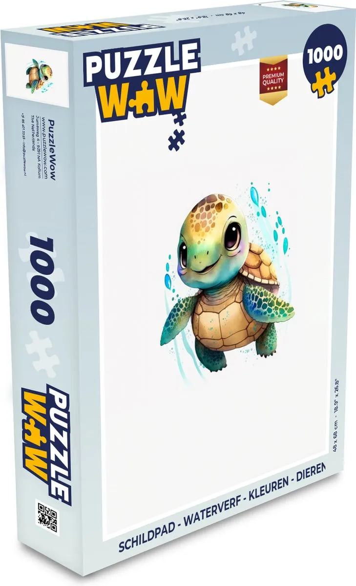 PuzzleWow Schildpad Legpuzzel 1000 Stuks