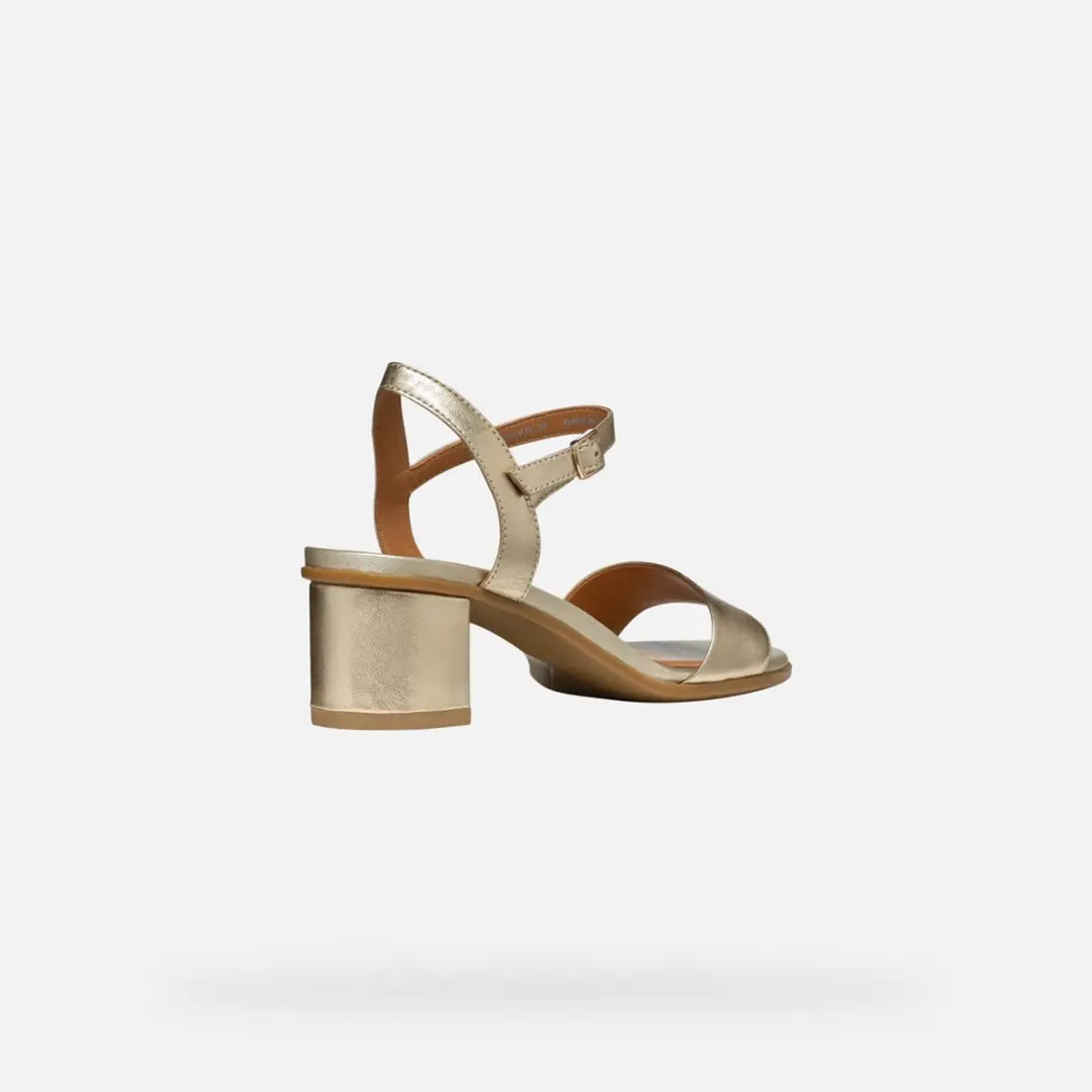 Geox Aurely 50 Dames Sandalen - Licht Goud - Maat 41 - afbeelding 6 van 6