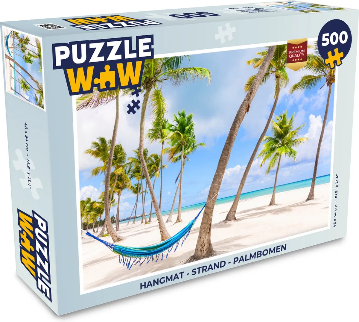 PuzzleWow Hangmat Strand Puzzel 500 Stuks