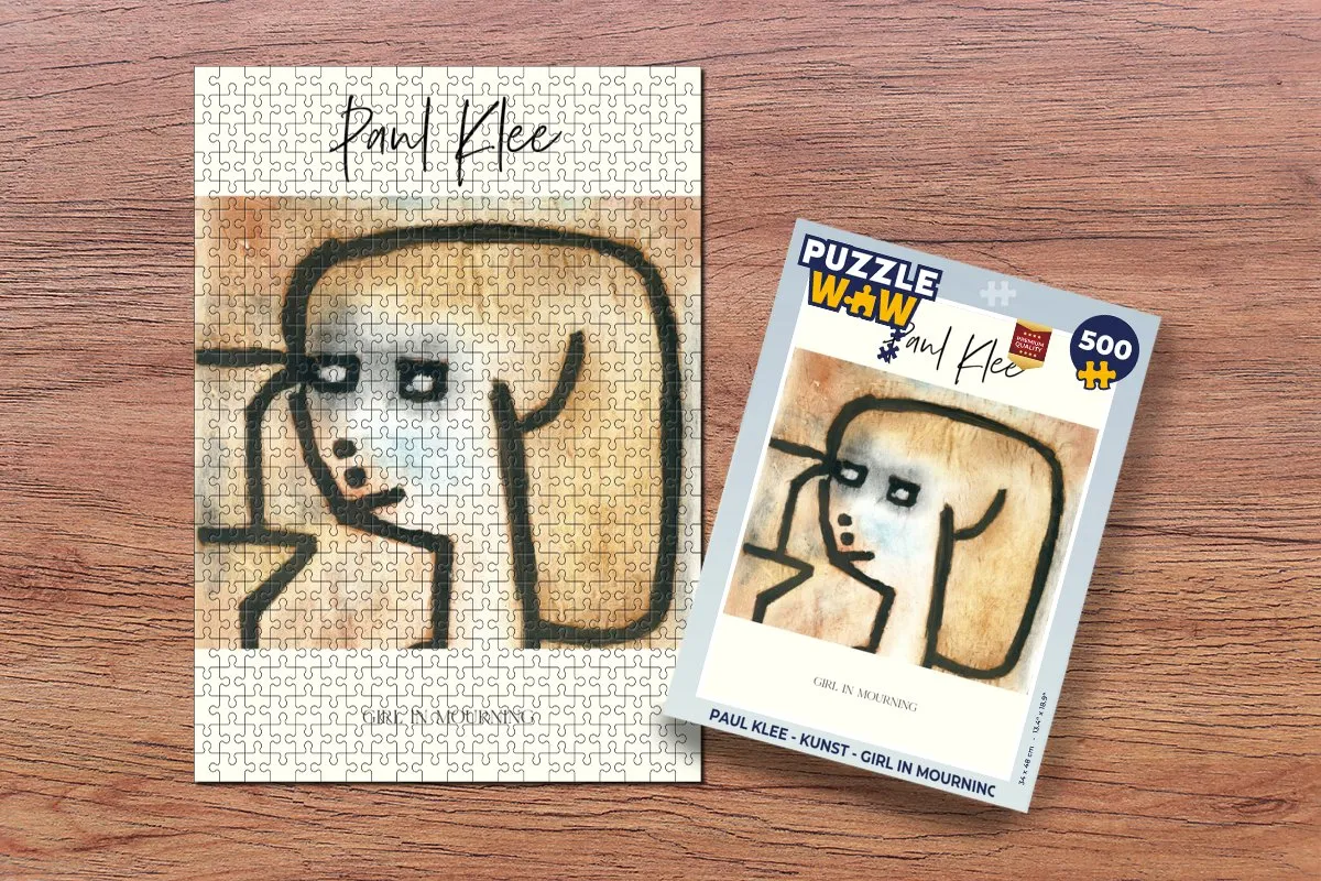 PuzzleWow Paul Klee Girl in Mourning Legpuzzel 500 Stuks - Multicolor