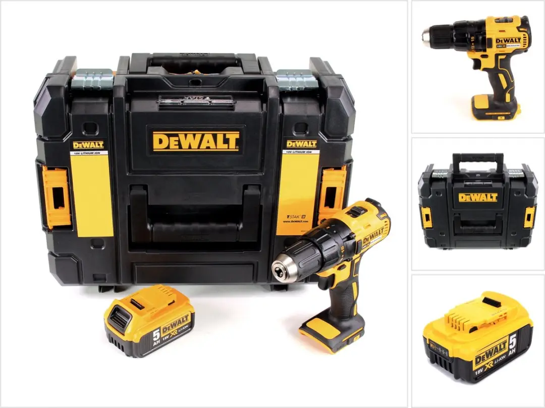 DeWalt DCD 777 accuboormachine 18 V 65 Nm + 1x accu 5,0 Ah in TSTAK II-gereedsch