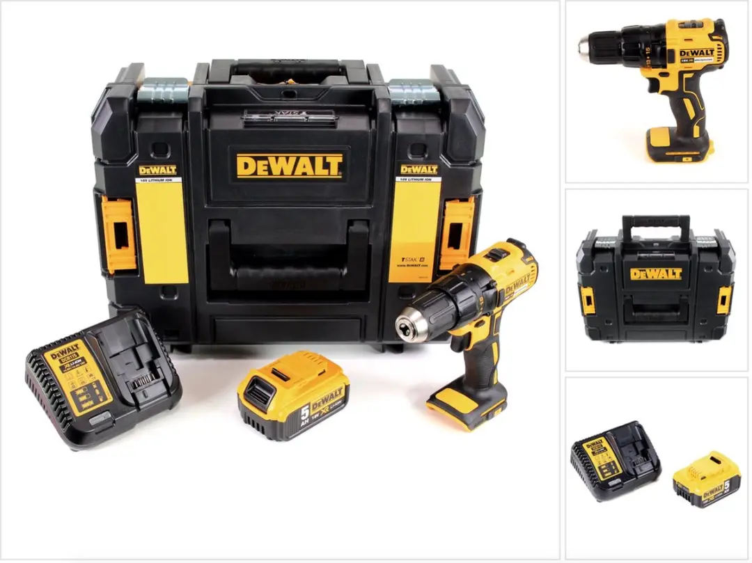 DeWalt DCD 777 P1 accuboormachine 18 V 65 Nm borstelloos + 1x accu 5,0 Ah + opla