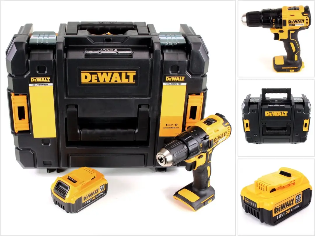 DeWalt DCD 777 accuboormachine 18 V 65 Nm + 1x accu 4,0 Ah in TSTAK II-gereedsch